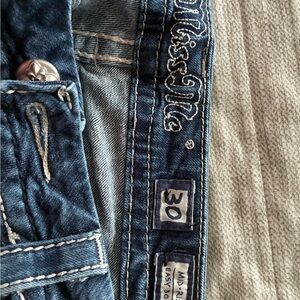 Miss Me  Dark Blue Relaxed Jeans